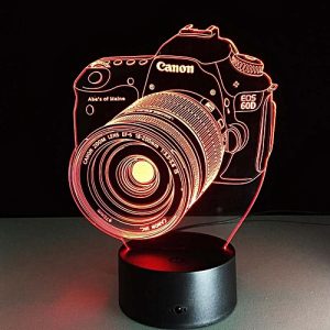 3D Glass Light – أباجورة الثرى دى الليد